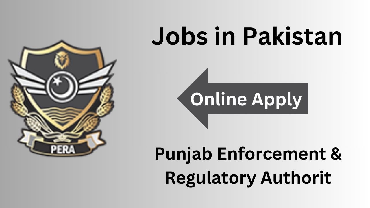 Jobs in Pakistan - Punjab Enforcement & Regulatory Authority Online Apply 2025