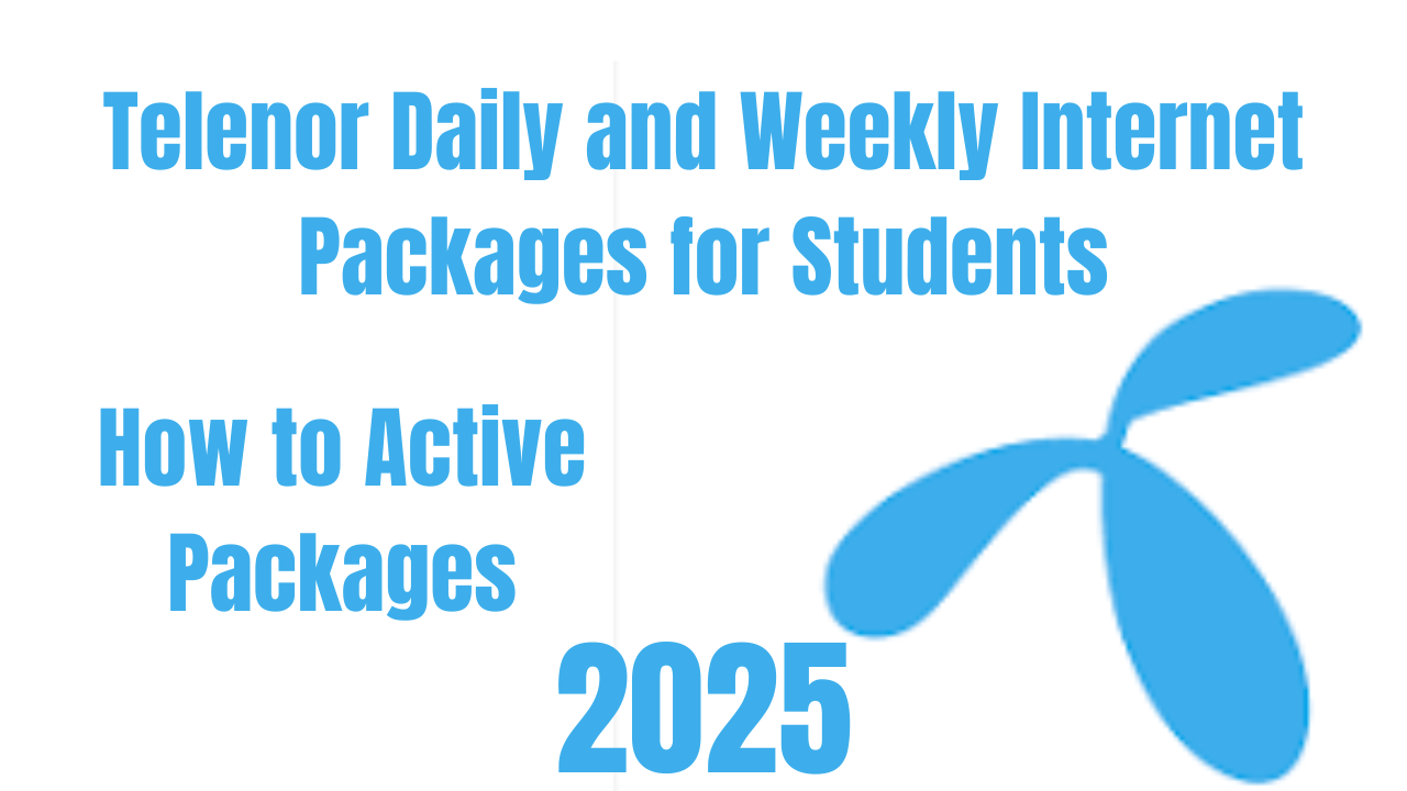 Telenor Daily and Weekly Internet Packages for Students