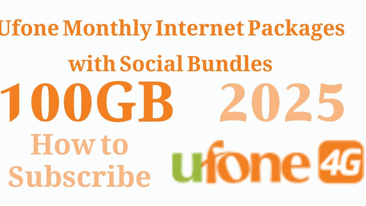 Ufone Monthly Internet Packages with Social Bundles